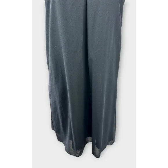 Alice + Olivia Fierra Y-back 100% Silk Racerback Slip Mini Dress Black Large - Picture 5 of 16